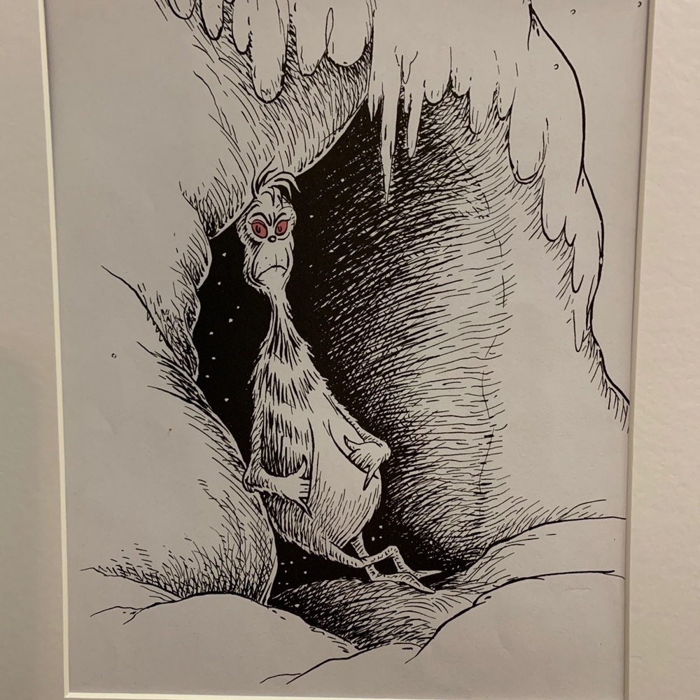 DR.SEUSS LITHO 8"x11 matted 11"x14 wrapped NW - Picture 2 of 4